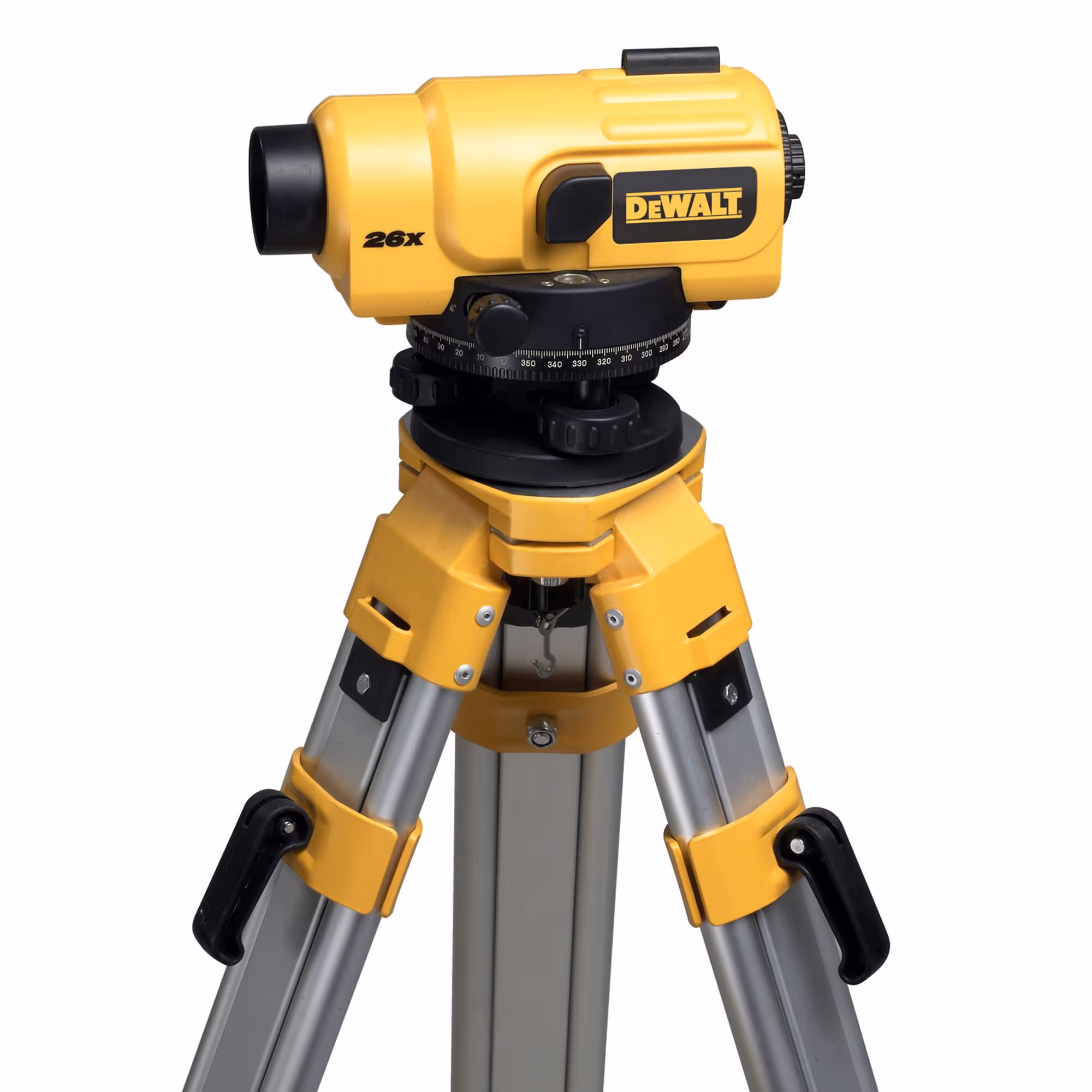 Niveau optique automatique - Précision / +/- 2 mm/km / grossissement : 26x / cercle gradué sur 360° - mire en aluminium, trépied en aluminium, fil à plomb, coffret
