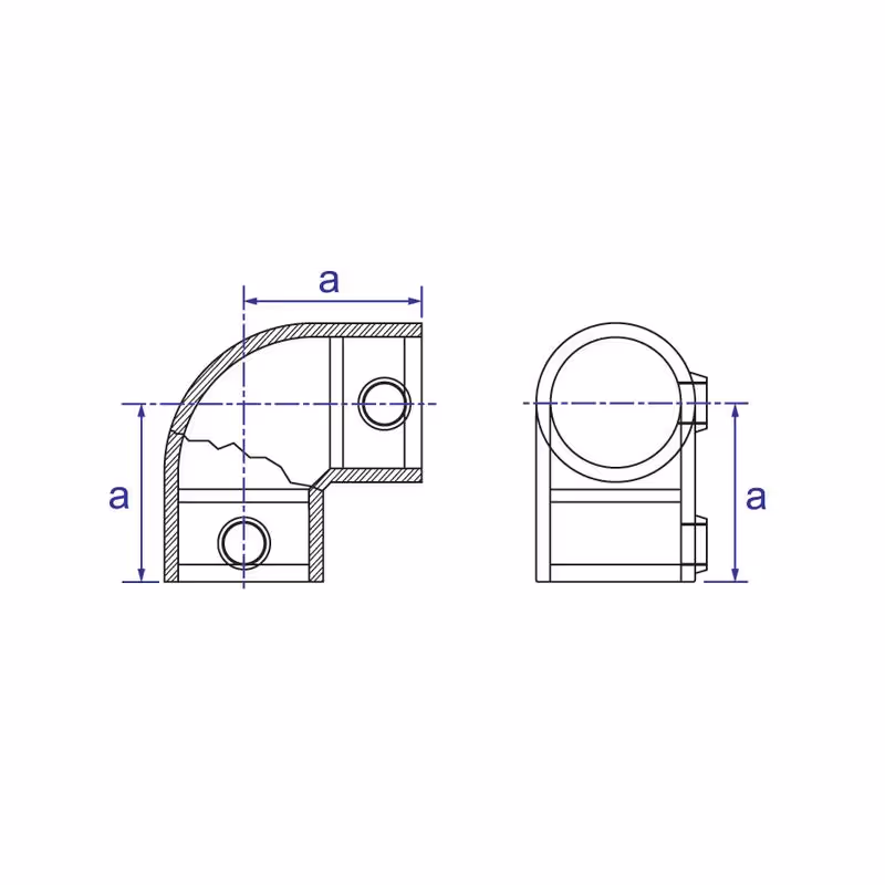 Norma Coude à 90° Ø26,9mm