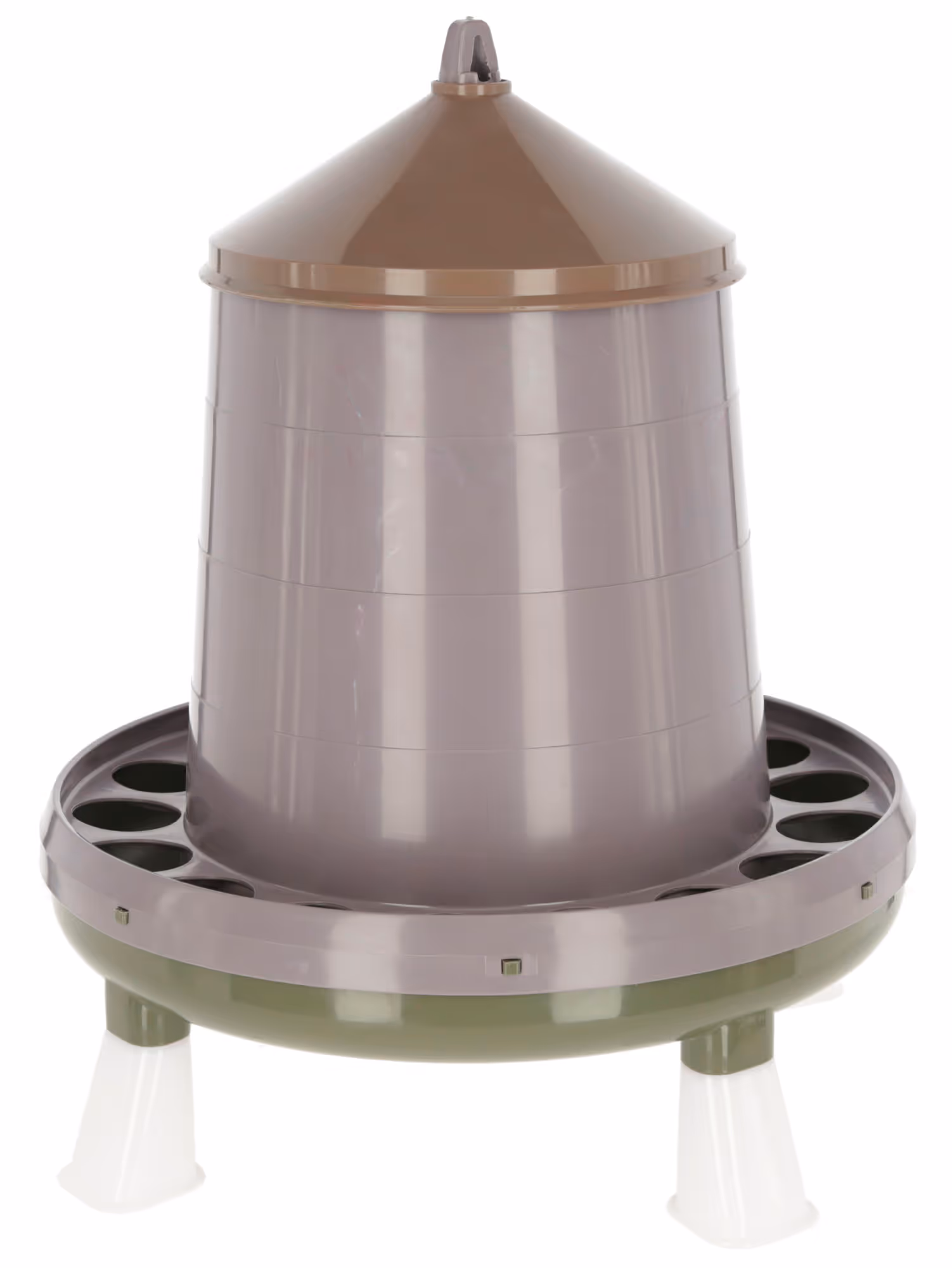 Nourisseur recyclé avec pied pour poules, 8kg