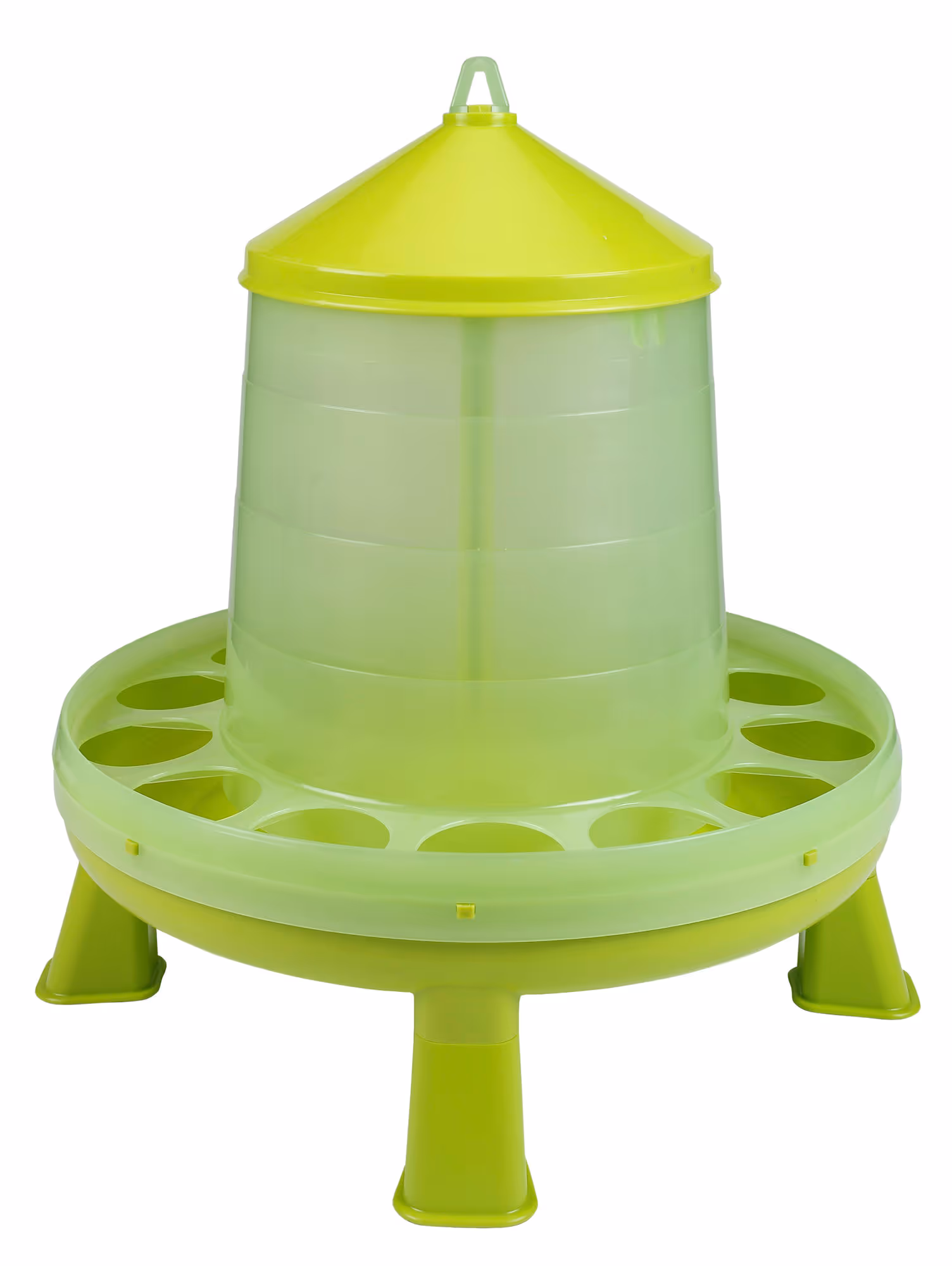 Nourrisseur avec pied vert pour poule 14L/12kg