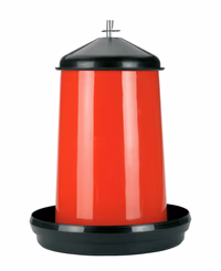 Nourrisseur poules PP rouge/noir, monté, 27L