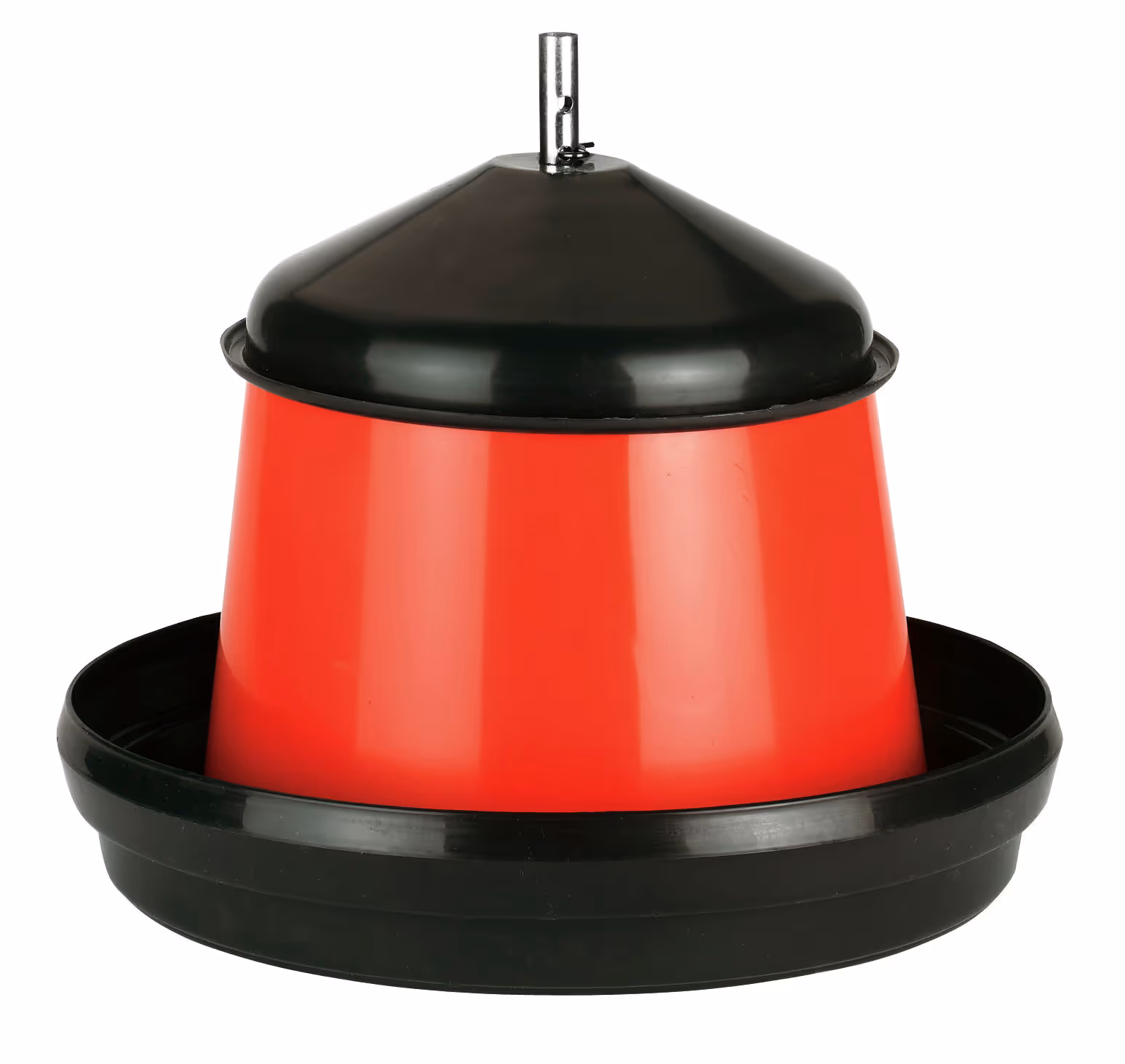 Nourrisseur poussins PP rouge/noir, monté, 15L