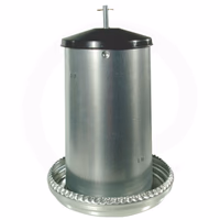 Mangeoire poule galvanisée 18 L - Universel