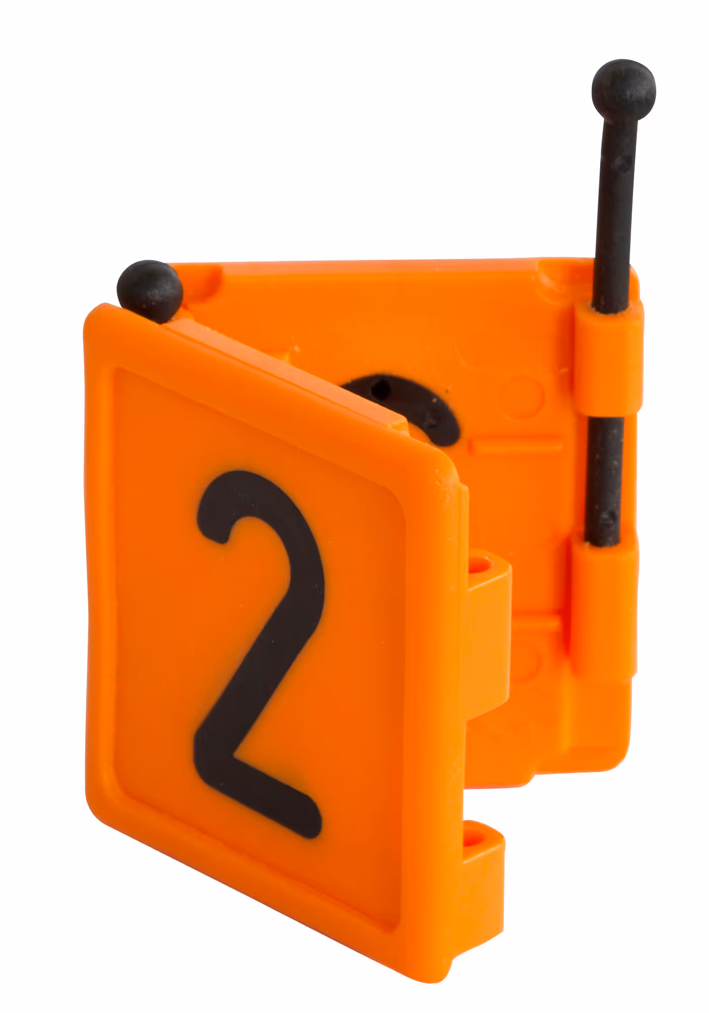 Numéro pour collier Duo chiffre 2 orange