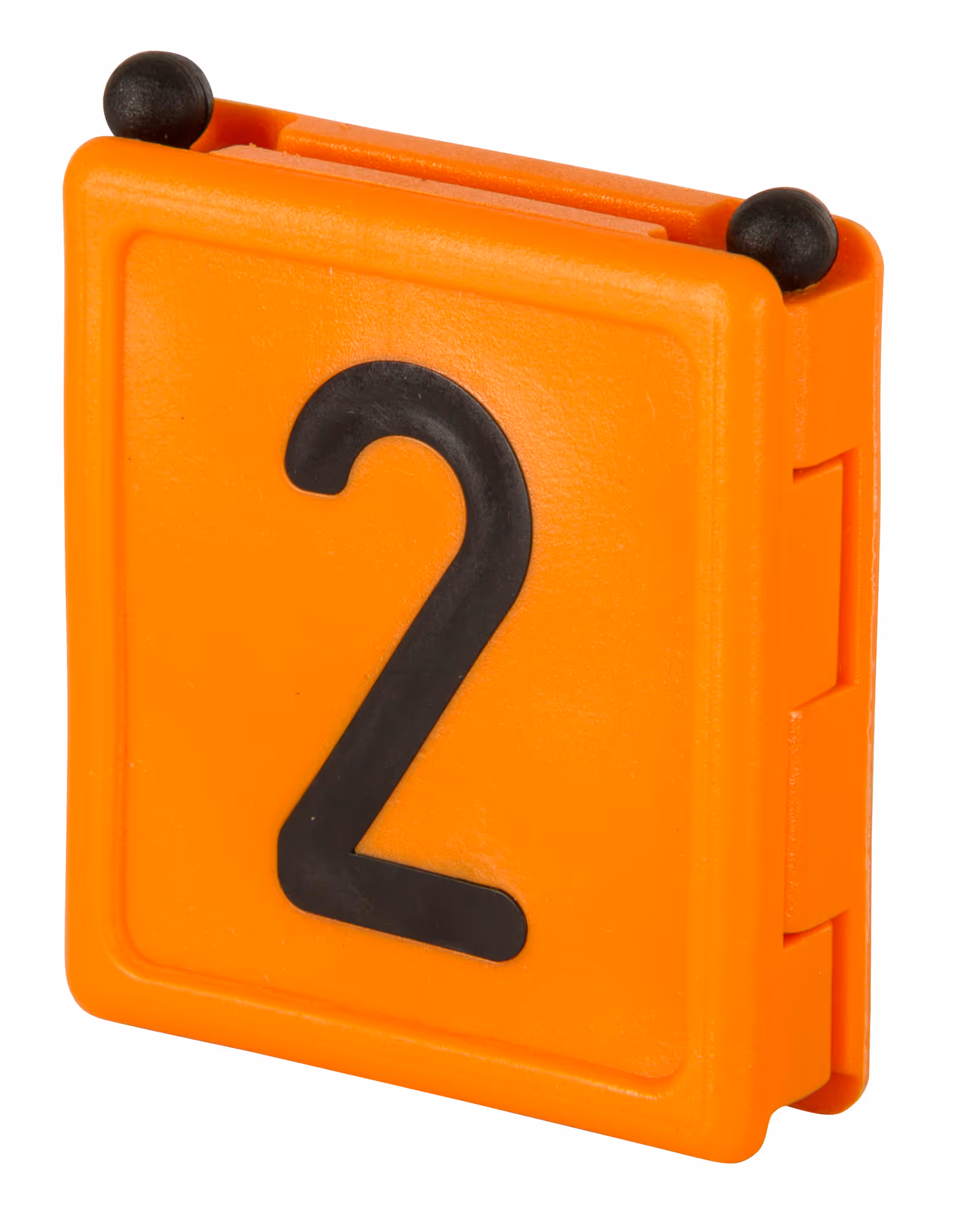 Numéro pour collier Duo chiffre 2 orange