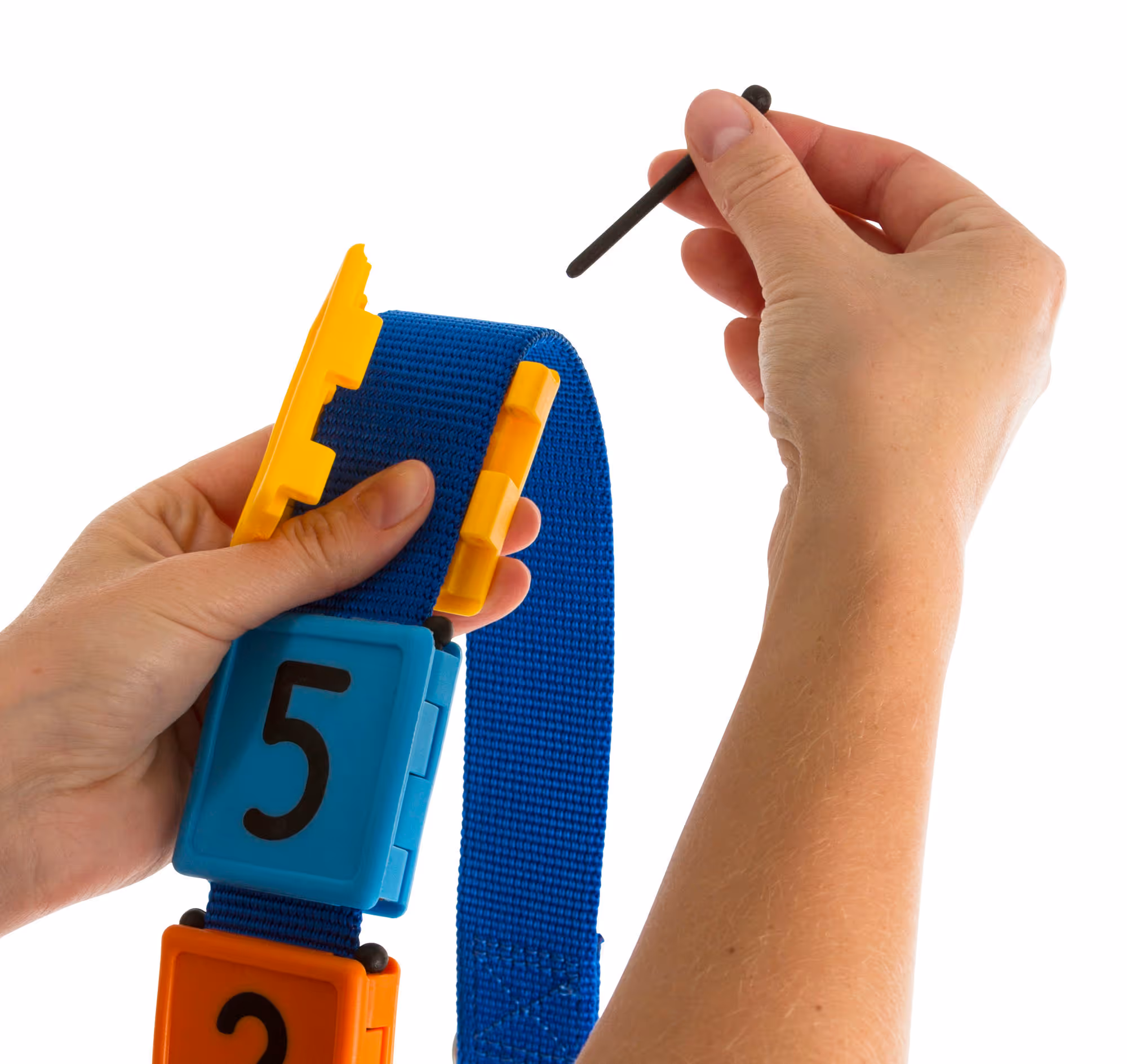 Numéro pour collier Duo chiffre 5 bleu