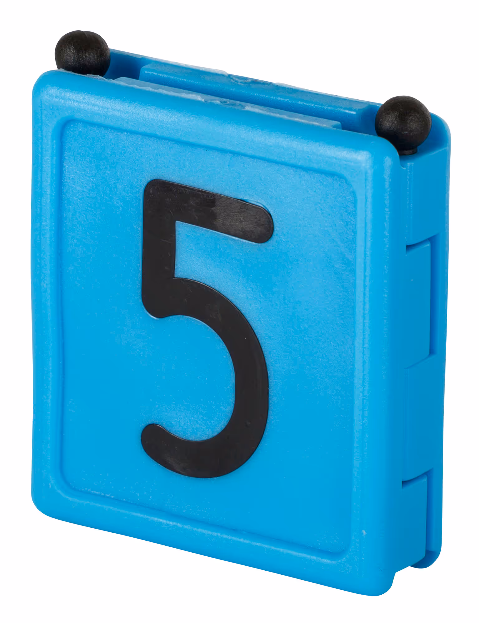 Numéro pour collier Duo chiffre 5 bleu