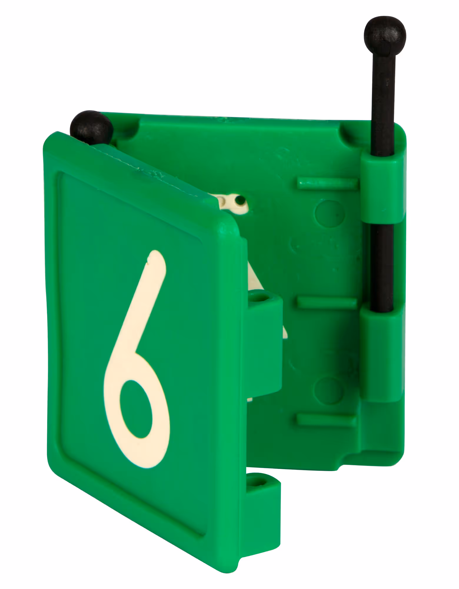 Numéro pour collier Duo chiffre 6 vert