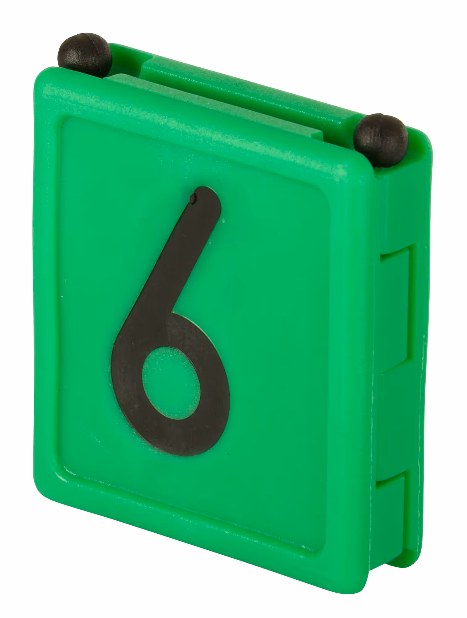 Numéro pour collier Duo chiffre 6 vert