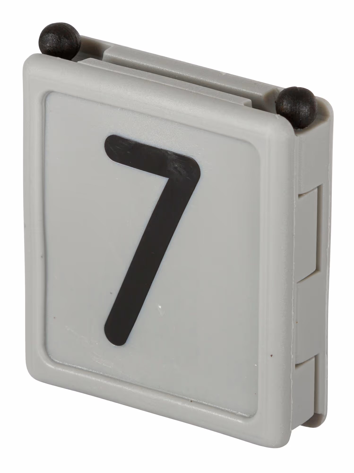 Numéro pour collier Duo chiffre 7 gris