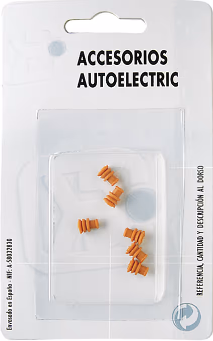 Obturateur en silicone rouge super seal en blister - lot de 6