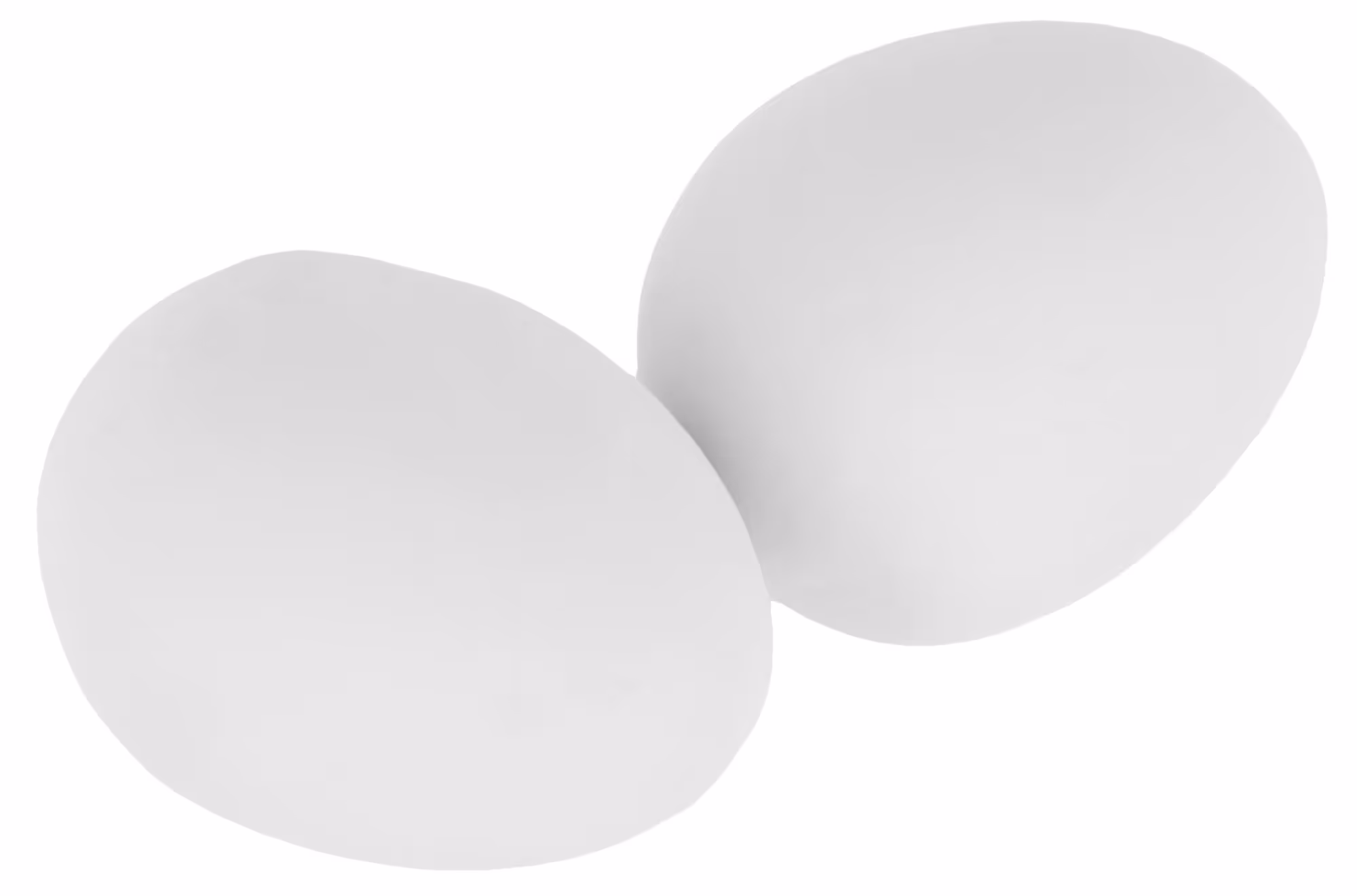 Oeuf factices en argile 2 pièces