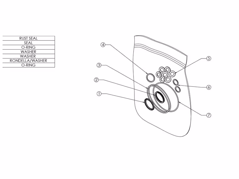 Ognibene Power Kit d'étanchéité orbital motor - adaptable sur tracteurs New Holland, Case IH, Steyr - ref 5196607