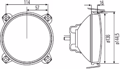 OPTIQUE DE PHARE AVANT