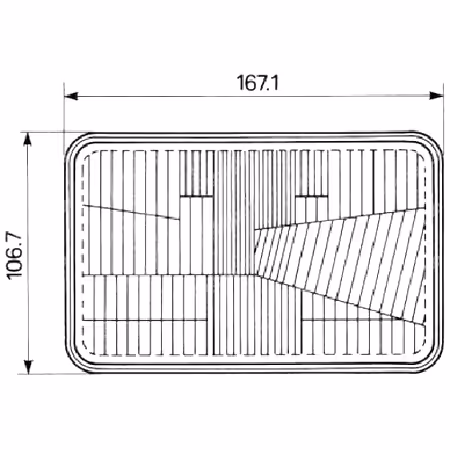 Optique phare avant AL75338 | John Deere