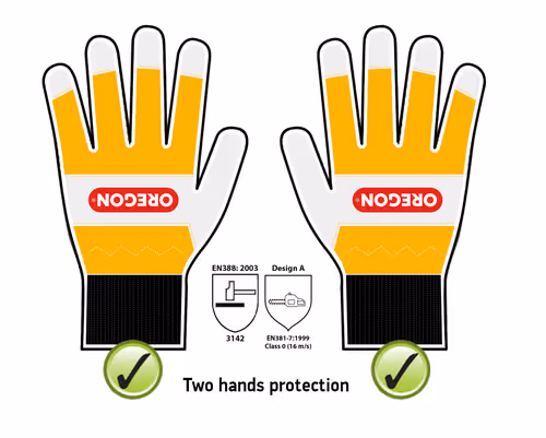 Oregon | GANTS DE PROTECTION XL (2 MAINS) - VOIR