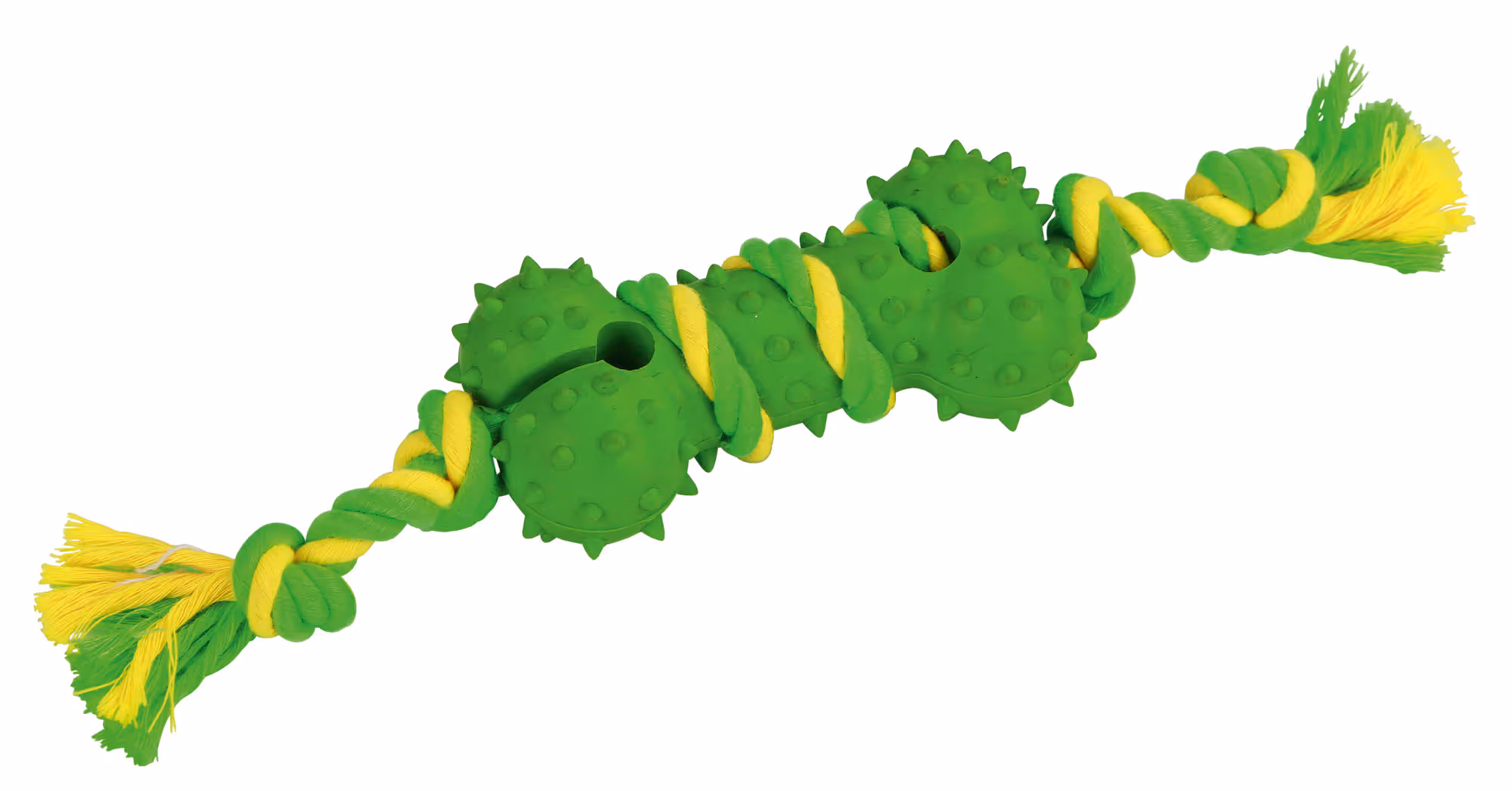 Os et sa corde caoutchouc/coton, 30cm
