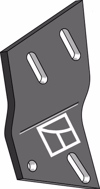 Overum | Bride de fixation pour ailette - gauche