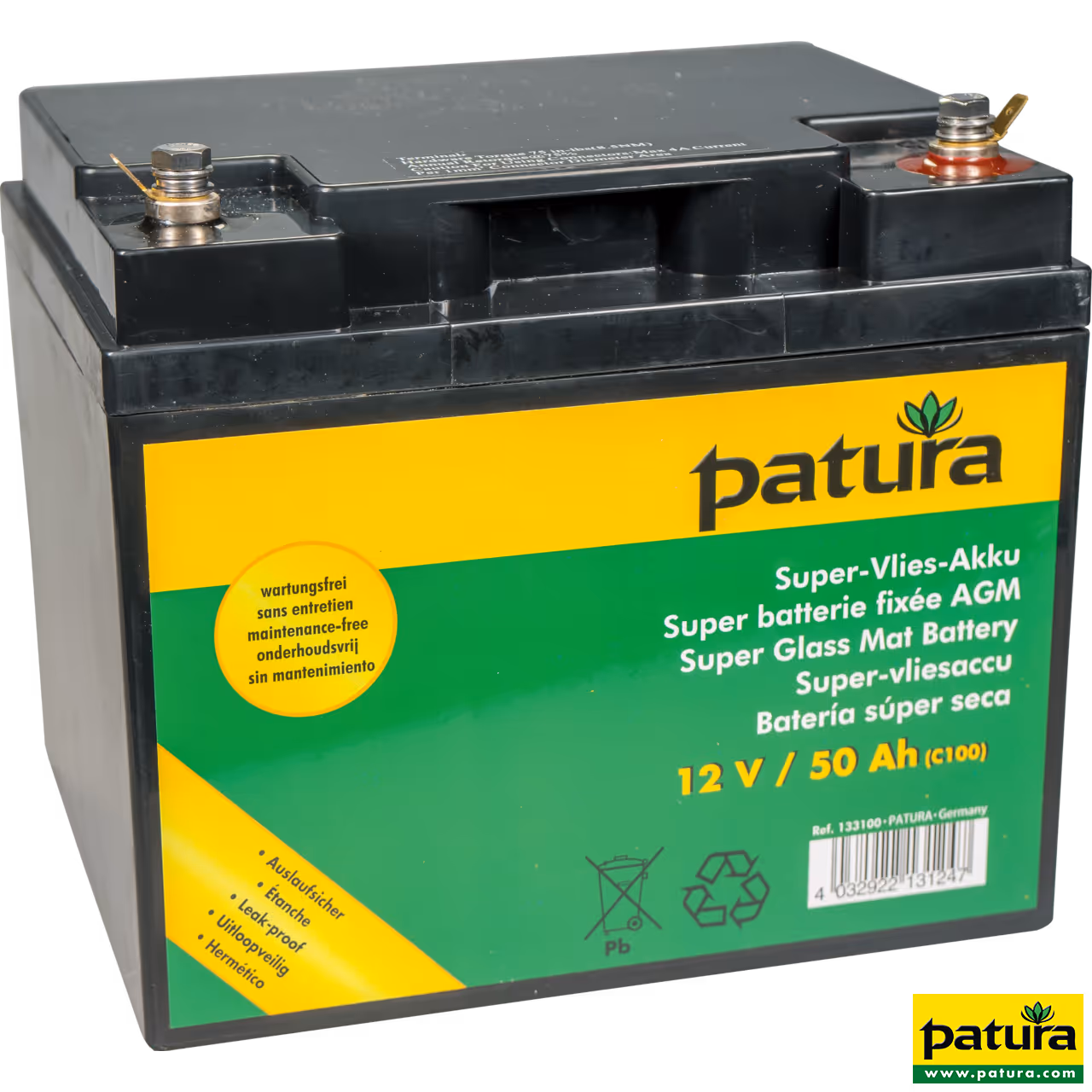 P 2500 avec boîtier antivol, piquet de terre, batterie 50 Ah et module solaire 30 watts