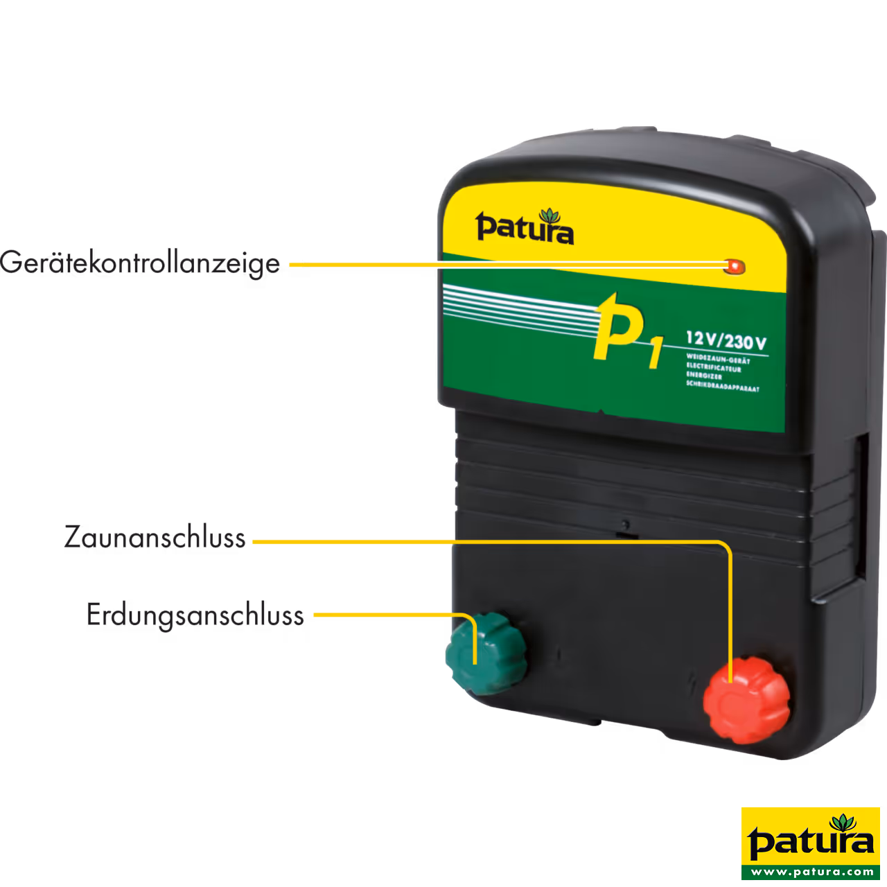 P1, électrificateur combiné, 230V/ 12 V