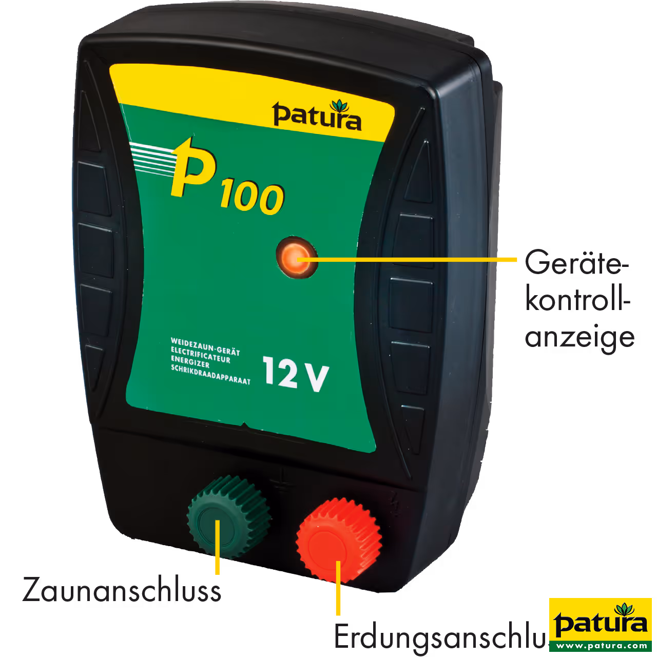P100, électrificateur sur batterie 12 V