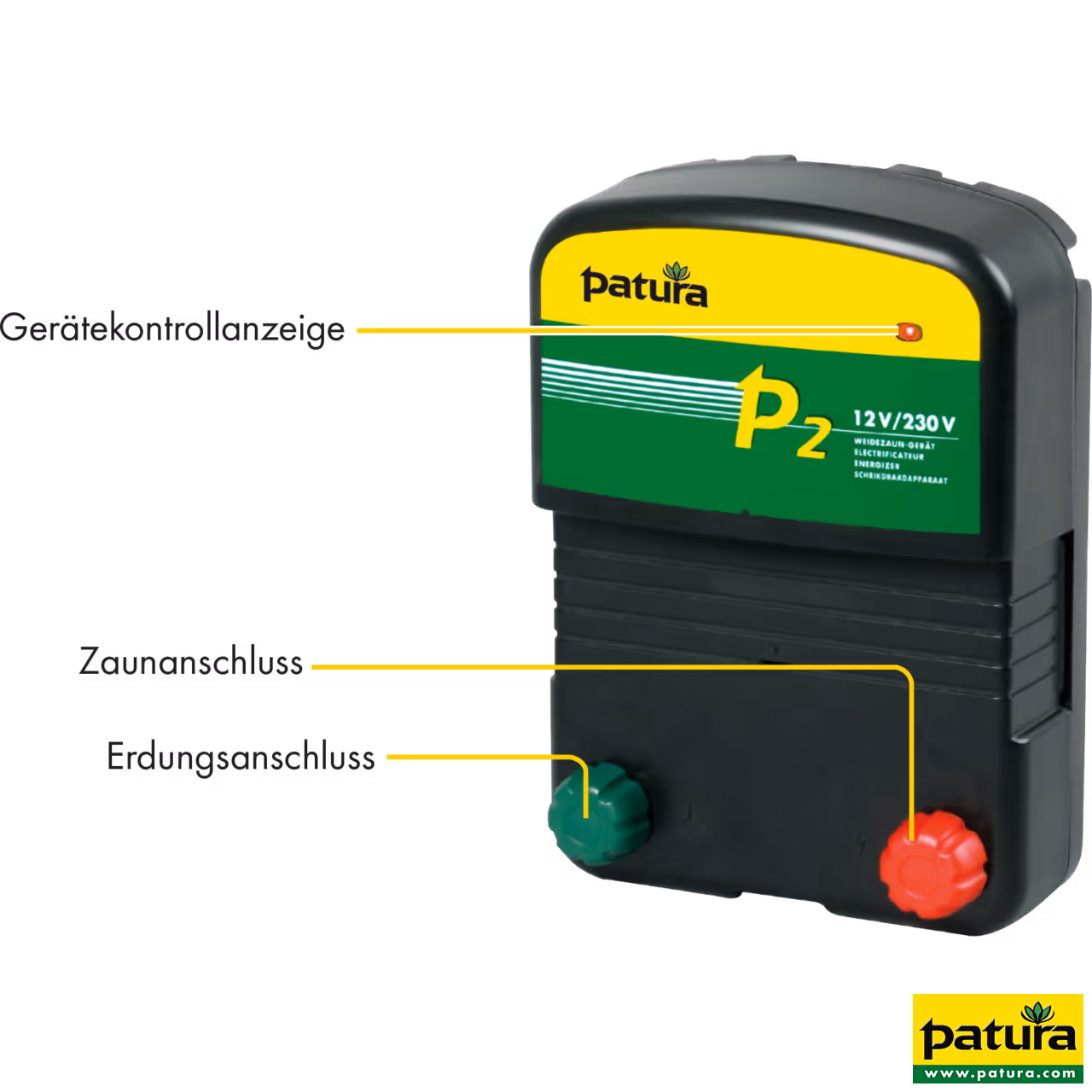 P2, électrificateur combiné, 230V/ 12 V