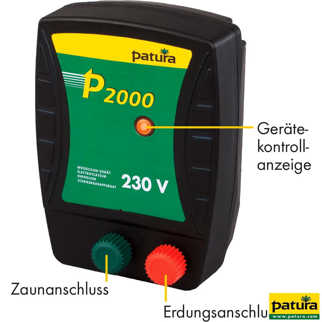 P2000, Electrificateur sur secteur 230 V