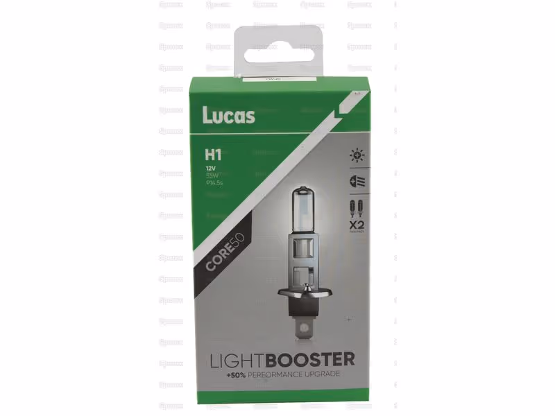 Pack 2x Head Light H1 12V 55W Lightbooster Core50 - ref LLX448XLPX2