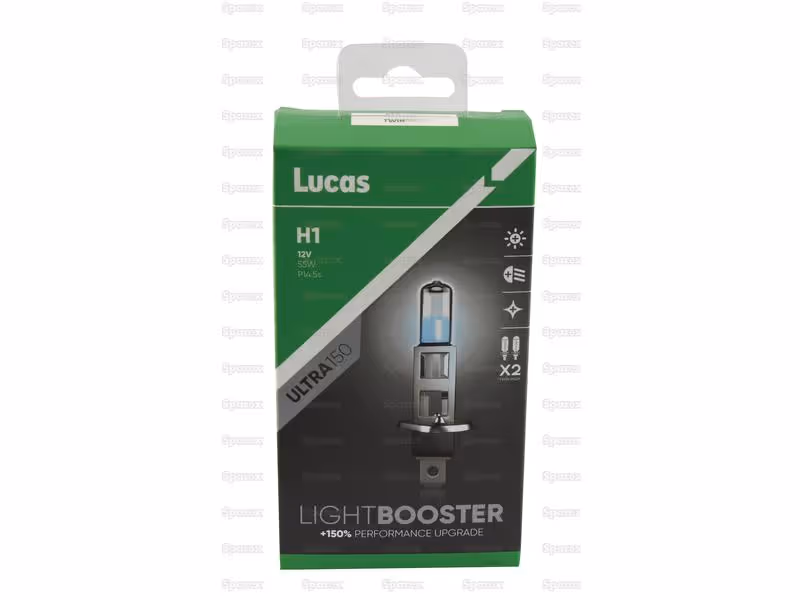 Pack 2x Head Light H1 12V 55W Lightbooster Ultra150 - ref LLX448CLX2