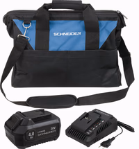 PACK BATTERIE 4 AH + CHARGEUR + SAC DE RANGEMENT