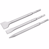 Pack de deux burins plats 250 x 20 mm et 250 x 40 mm et d'une pointe 250 mm SDS-Plus
