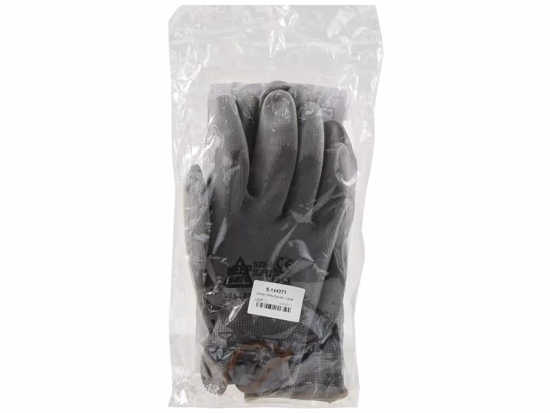 Paire de gants de mécanique PU gris - 9/L