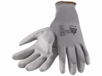 Paire de gants de mécanique PU gris - 9/L