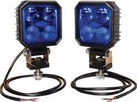 Paire de phare spécial pulvé Bleu 2x9W