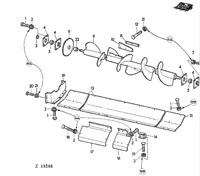 Palette LH vis d'alimentation cueilleur à maïs 545E | JOHN DEERE