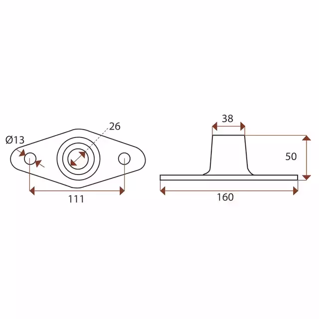 Palier Ø26 mm cultivateur Askel M611005 Adaptable