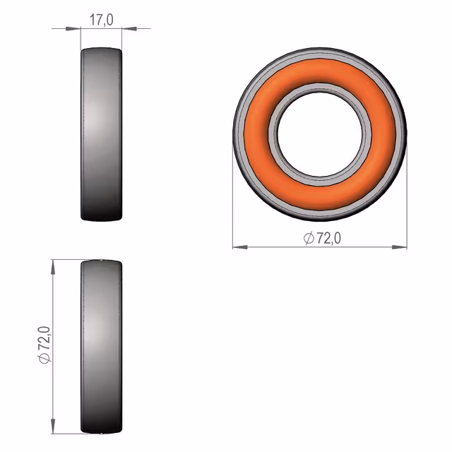 PALIER KR 172 6207 2RS1 (SKF) SIP 150433800