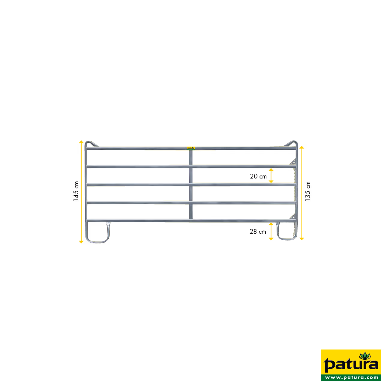 Panel-5,  2,40 m, h = 1,45 m, (sans entretoise)