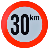 Panneau 30 km en PVC