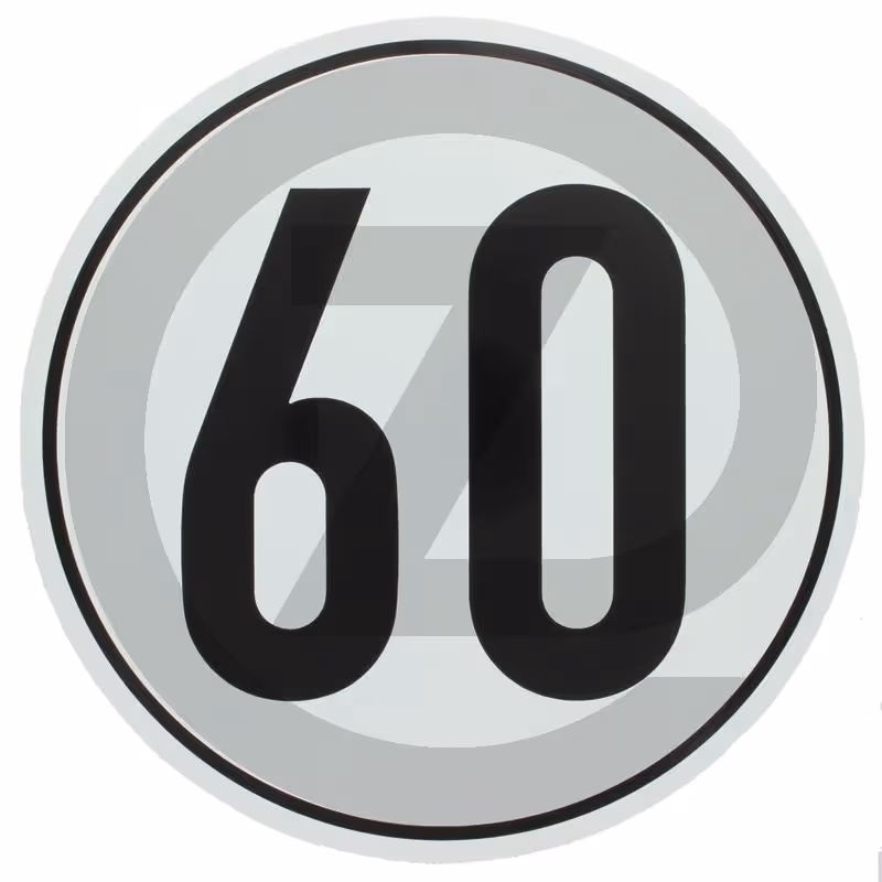 Panneau - 60 km/h