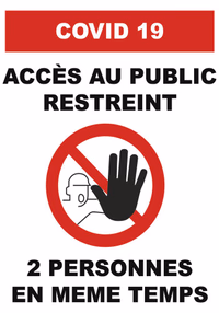 PANNEAU "ACCES RESTREINT" 210x300MM
