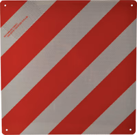 Panneau d'avertissement 500x500x1mm EN12899 Mazon