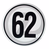 Panneau de limitation de vitesse - 62 km/h