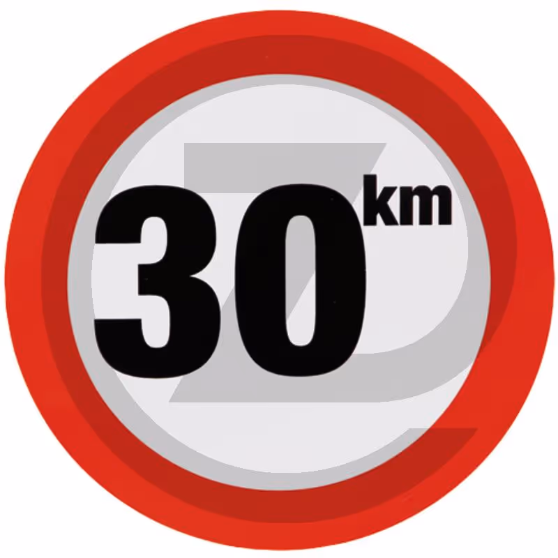 Panneau de limitation de vitesse - 90 km/h