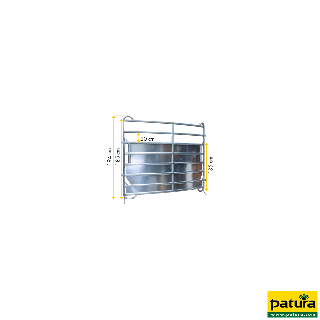 Panneau PLUS incurvé 2,44 m, tôlé, radius 3,00 m, galvanisé