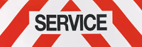 PANNEAU "SERVICE" 50X15CM MAGNETIQUE