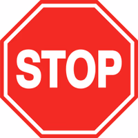 PANNEAU "STOP" D.300MM