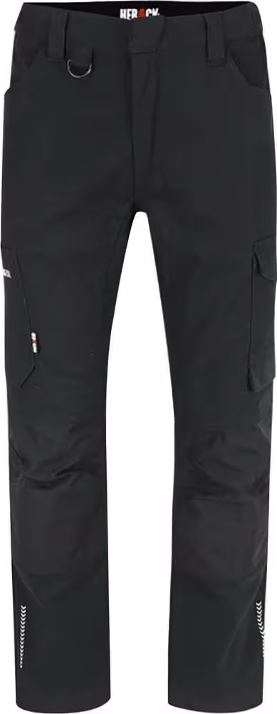 PANTALON MULTIPOCHES 97% COTON NOIR TAILLE 40