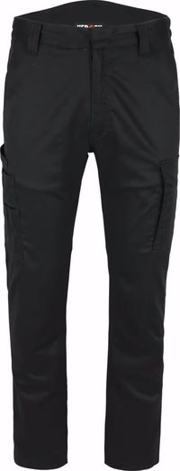 PANTALON MULTIPOCHES DEPERLANT STRETCH NOIR TAILLE 42