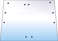 Pare brise 10 trous 520 593 Adaptable